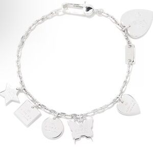 Silver Gucci Muti Charm Bracelet